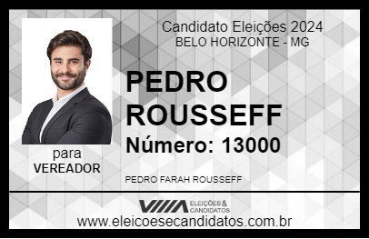 Candidato PEDRO ROUSSEFF 2024 - BELO HORIZONTE - Eleições