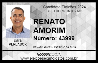 Candidato RENATO AMORIM O PAI DA REBECA 2024 - BELO HORIZONTE - Eleições