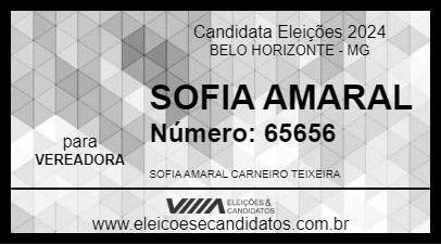 Candidato SOFIA AMARAL 2024 - BELO HORIZONTE - Eleições