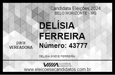 Candidato DELÍSIA FERREIRA 2024 - BELO HORIZONTE - Eleições