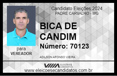 Candidato BICA DE CANDIM 2024 - PADRE CARVALHO - Eleições