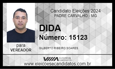 Candidato DIDA 2024 - PADRE CARVALHO - Eleições