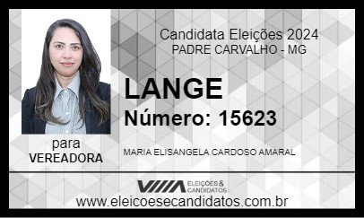 Candidato LANGE 2024 - PADRE CARVALHO - Eleições