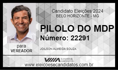 Candidato PILOLO DO MDP 2024 - BELO HORIZONTE - Eleições