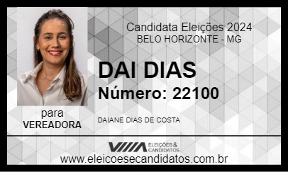 Candidato DAI DIAS 2024 - BELO HORIZONTE - Eleições