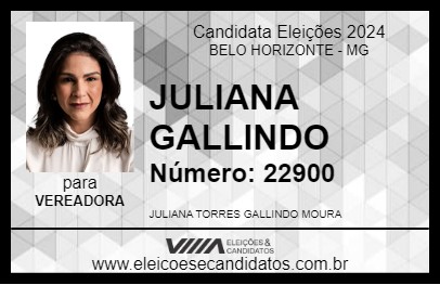 Candidato JULIANA GALLINDO 2024 - BELO HORIZONTE - Eleições