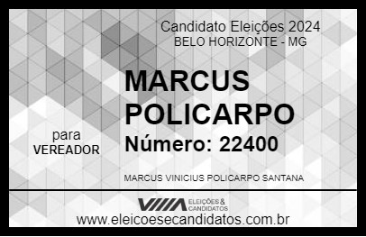 Candidato MARCUS POLICARPO 2024 - BELO HORIZONTE - Eleições