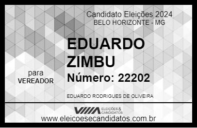 Candidato EDUARDO ZIMBU 2024 - BELO HORIZONTE - Eleições