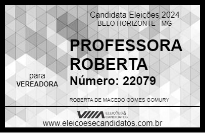 Candidato PROFESSORA ROBERTA 2024 - BELO HORIZONTE - Eleições