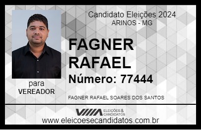 Candidato FAGNER RAFAEL 2024 - ARINOS - Eleições