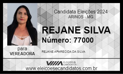 Candidato REJANE SILVA 2024 - ARINOS - Eleições