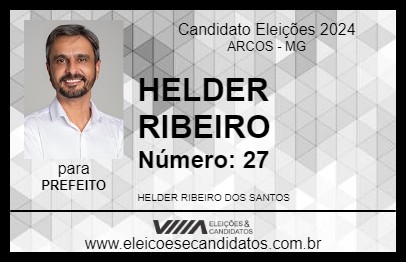 Candidato HELDER RIBEIRO 2024 - ARCOS - Eleições