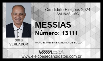 Candidato MESSIAS 2024 - SALINAS - Eleições