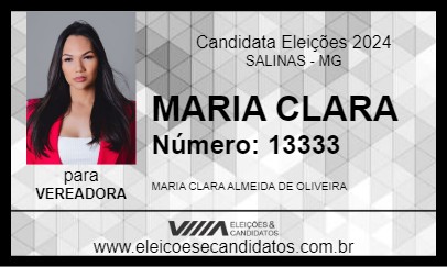 Candidato MARIA CLARA 2024 - SALINAS - Eleições