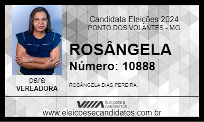 Candidato ROSÂNGELA 2024 - PONTO DOS VOLANTES - Eleições