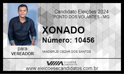 Candidato XONADO 2024 - PONTO DOS VOLANTES - Eleições