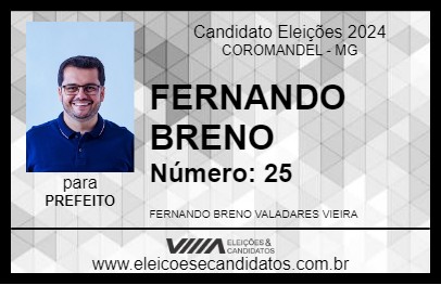 Candidato FERNANDO BRENO 2024 - COROMANDEL - Eleições