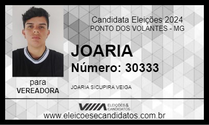 Candidato JOARIA 2024 - PONTO DOS VOLANTES - Eleições