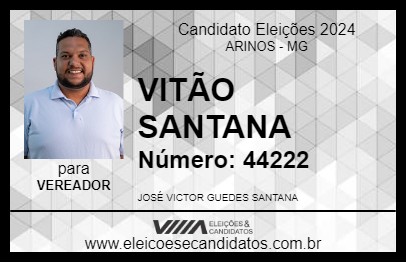 Candidato VITÃO SANTANA 2024 - ARINOS - Eleições