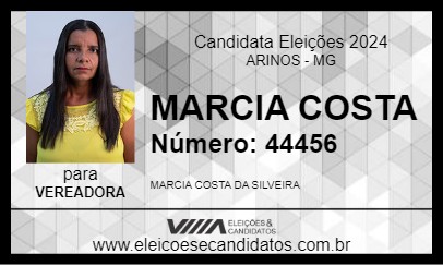 Candidato MARCIA COSTA 2024 - ARINOS - Eleições