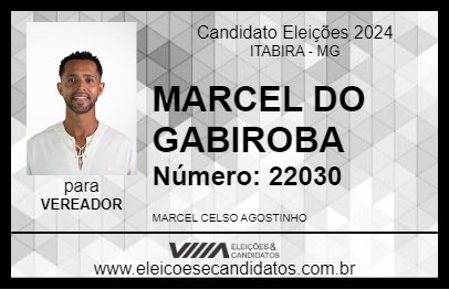 Candidato MARCEL DO GABIROBA 2024 - ITABIRA - Eleições