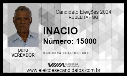 Candidato INACIO 2024 - RUBELITA - Eleições