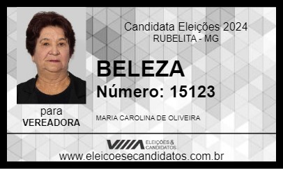 Candidato BELEZA 2024 - RUBELITA - Eleições