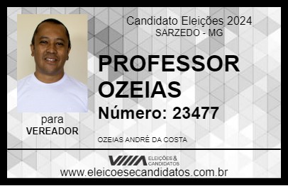 Candidato PROFESSOR OZEIAS 2024 - SARZEDO - Eleições