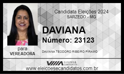 Candidato DAVIANA  2024 - SARZEDO - Eleições