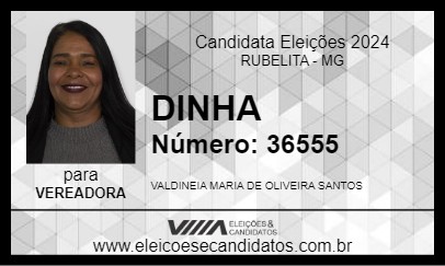 Candidato DINHA 2024 - RUBELITA - Eleições