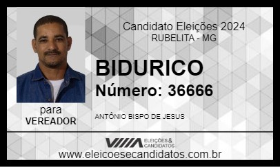 Candidato BIDURICO 2024 - RUBELITA - Eleições