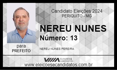 Candidato NEREU NUNES 2024 - PERIQUITO - Eleições