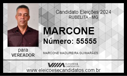 Candidato MARCONE 2024 - RUBELITA - Eleições