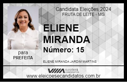 Candidato ELIENE MIRANDA 2024 - FRUTA DE LEITE - Eleições