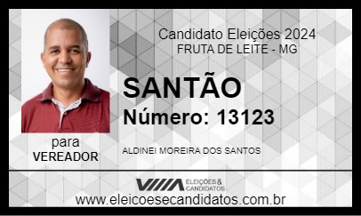 Candidato SANTÃO 2024 - FRUTA DE LEITE - Eleições