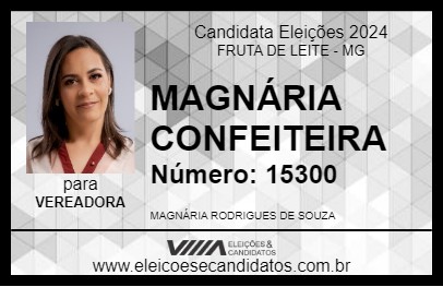 Candidato MAGNÁRIA CONFEITEIRA 2024 - FRUTA DE LEITE - Eleições