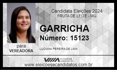 Candidato GARRICHA 2024 - FRUTA DE LEITE - Eleições