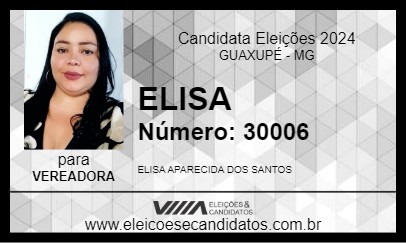 Candidato ELISA 2024 - GUAXUPÉ - Eleições