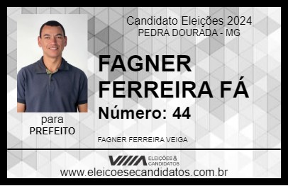 Candidato FAGNER FERREIRA FÁ 2024 - PEDRA DOURADA - Eleições