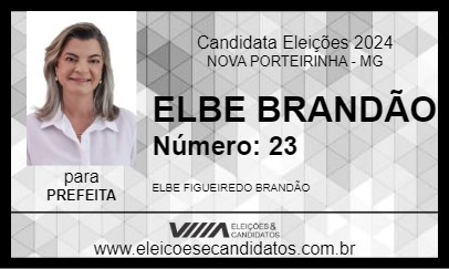 Candidato ELBE BRANDÃO 2024 - NOVA PORTEIRINHA - Eleições