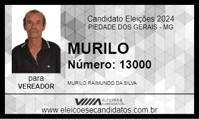 Candidato MURILO 2024 - PIEDADE DOS GERAIS - Eleições