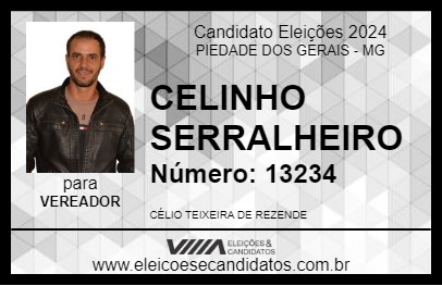 Candidato CELINHO SERRALHEIRO 2024 - PIEDADE DOS GERAIS - Eleições