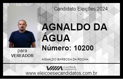 Candidato AGNALDO DA ÁGUA 2024 - BELO ORIENTE - Eleições