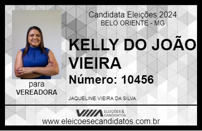 Candidato KELLY DO JOÃO VIEIRA 2024 - BELO ORIENTE - Eleições