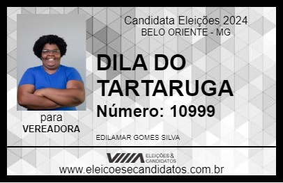 Candidato DILA DO TARTARUGA 2024 - BELO ORIENTE - Eleições