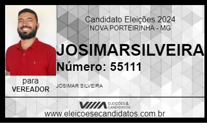 Candidato JOSIMAR SILVEIRA 2024 - NOVA PORTEIRINHA - Eleições