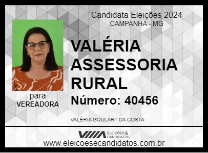 Candidato VALÉRIA ASSESSORIA RURAL 2024 - CAMPANHA - Eleições