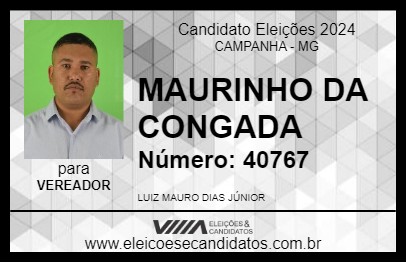 Candidato MAURINHO DA CONGADA 2024 - CAMPANHA - Eleições