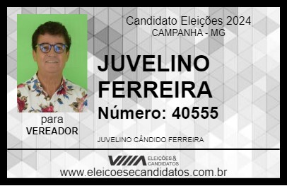 Candidato JUVELINO FERREIRA 2024 - CAMPANHA - Eleições