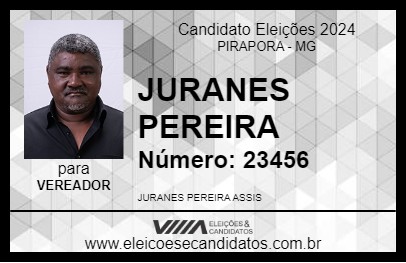 Candidato JURANES PEREIRA 2024 - PIRAPORA - Eleições